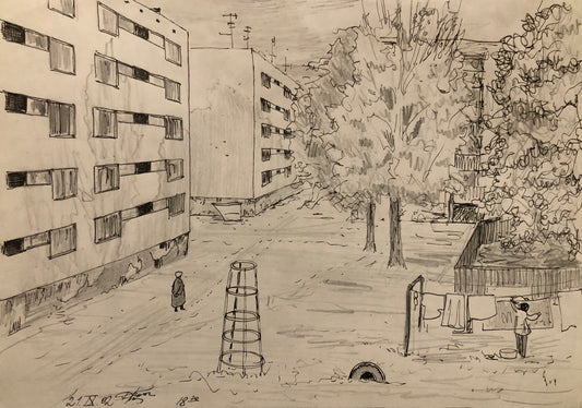 #20 Зарисовка  из цикла "История одного двора. Типажи. 2002