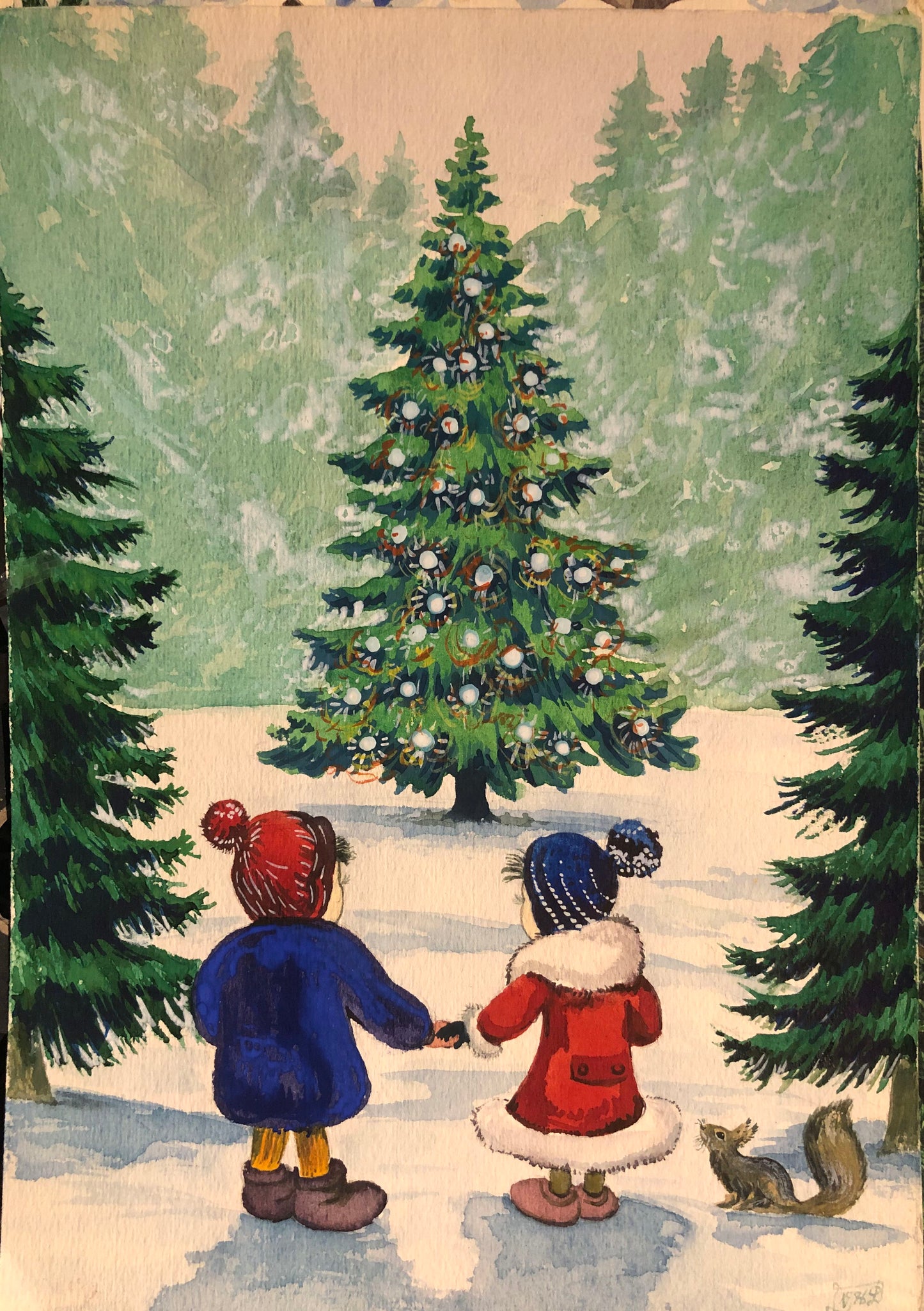 Postcard from Christmas series. 1996