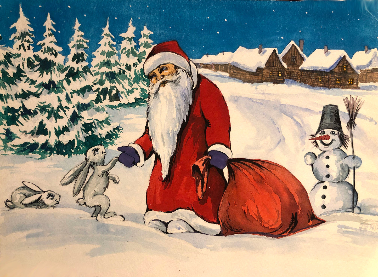 Postcard from Christmas series. 1996